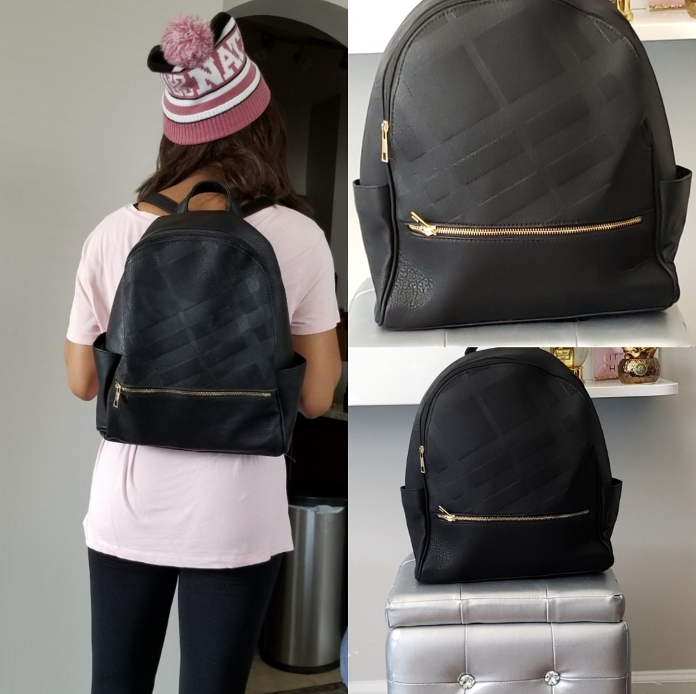 Plaid Backpack Handbag